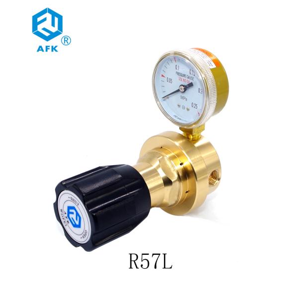 Buy 2.5 Mpa Brass Pressure Regulator Single Stage With 2" Diaphragm One Gauge at wholesale prices