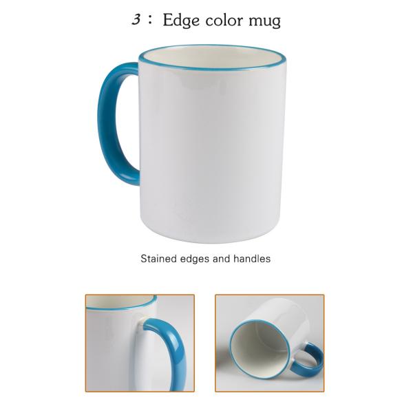 Custom Vacuum Insulated Tumbler 12 Ounce Vacuum Mug Ceramics White Blank Mug For Sublimation