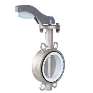 Wafer Butterfly Valve with Stainless Steel Disc pn16 ansi150lb jis 10k handle
