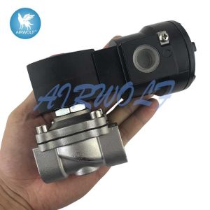 Compressed Air Solenoid Valve , Electro Pneumatic Solenoid Valve Aluminium Body