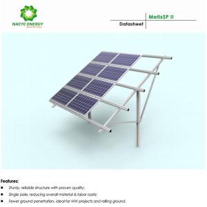 Monocrystalline and Polycrystalline Solar Panel Tilt Mounting Brackets Pole