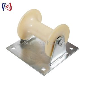 China Edge Mount Manhole Wire Pulling Rollers , Pithead Cable Pulling Rollers on sale