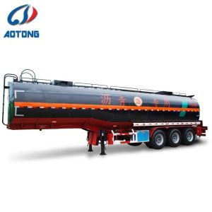China 40T30T 28T 25T Milk Tanker Trailer Dual Line Braking System for Fuel/Oil Transportation on sale