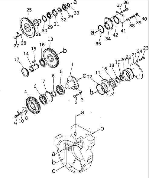 6710234510 NT855 NH220 Engine Pump Drive Gear 6710-23-4520 6710-23-4510 6710234520