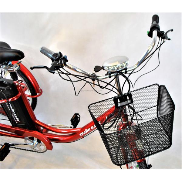 24" Rear Hub Motor Steel Frame 7speeds 36V350W 35KM/H Unisex Adult Electric Tricycles