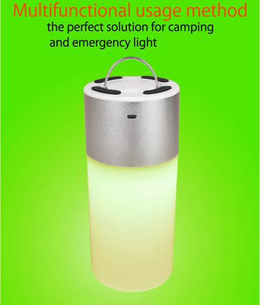 Rechargeable portable USB Charging varied functions colorful led one--touch magic smart light
