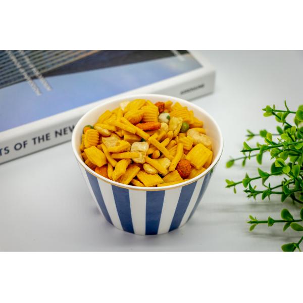 Wholesale Yellow Cracker Mixed Peanuts Peas Broad Beans Snacks Oriental Mix Nut