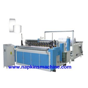 2 PCS 1400mm Width Rewinding Toilet Roll Making Machine