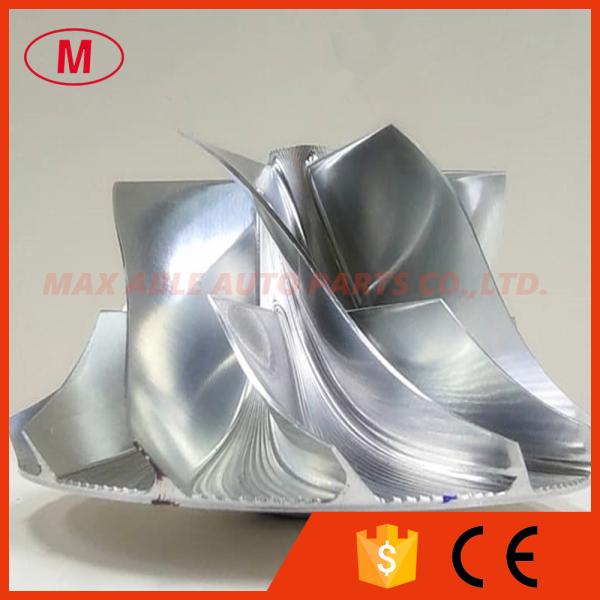 HE451 7+7blades 66.87/93.00mm high performance turbo milling/aluminum 2618/billet compressor wheel