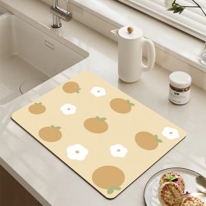 Kitchen Absorbent Mat for Dustproof and Mould Proof Function in Custom Rectangle