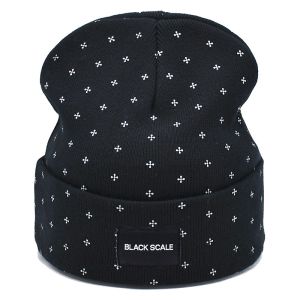 58CM Unisex Knit Beanie Hats Customization Fabric Common Fashion Design