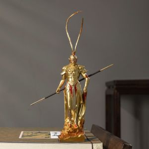 Ornaments Journey to West 3D Resin Figure Metal OEM Monkey King Character
