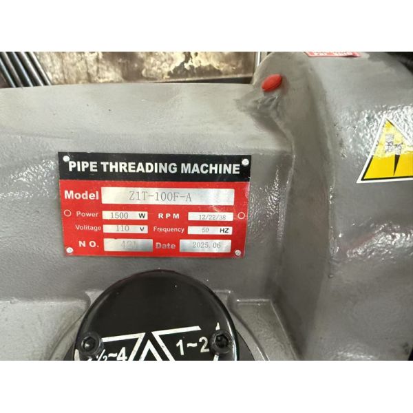 STT100F From 1/2inch to 4inch Heavy duty and 1500w big power electrical pipe threading machine cutting machine for sale