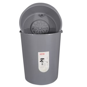 Indoor Office Drawing Room Round Waste Segregation Plastic Dustbin
