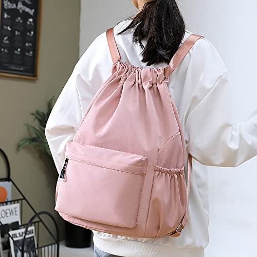 Foldable and Multipurpose Shockproof and Durable Drawstring Sackpack Wet Pocket