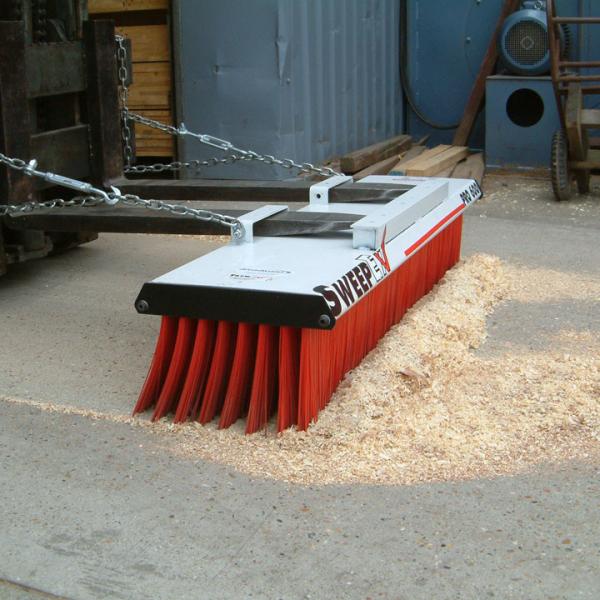 Buy Steel Base Design 1800mm Warehouse Forklift Broom Attachment at wholesale prices