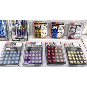 Racing Titanium Locking Wheel Nut Black Wheel Nuts With M12 M14 Size