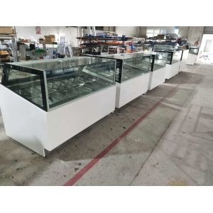 Ultra Temperature Ice Cream Display Freezer Gelato Display Cabinet Fully