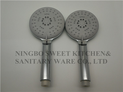 chrome plating shower head hand shower set round overhead shower rain shower ABS bathroom shower