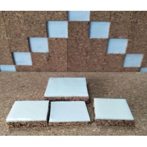Quality 40x40x10mm Glass &amp; Mirror Seperating Cork Pad with PVC Foam Backing for sale