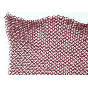 Partition Wall Stainless Steel Ring Mesh for Hotel Curtain Wall 1MM DIA 8MM Open