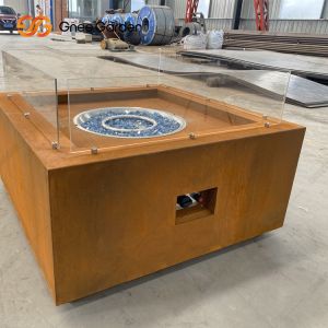 Table Top Steel Fire Pits Outdoor Patio Heater Corten Steel Fire Pit
