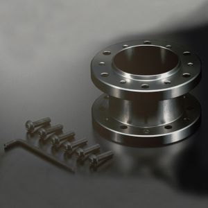 50mm Black Aluminum Steering Wheel Adapter / Universal Steering Wheel Hub