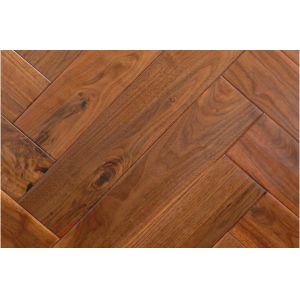 China hand scraped herringbone design acacia walnut flooring on sale
