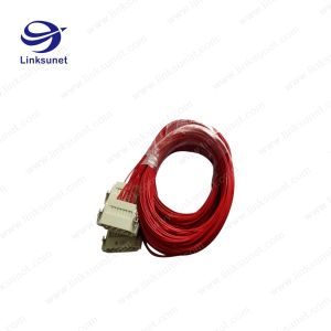 Harting 16P Crimping Industrial Wire Harness 09200163001 PTFE Insulated Cable