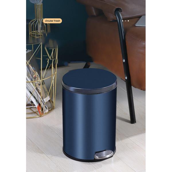 Treadle Foot on Household Kitchen Living Room Toilet Hotel Stainless Steel Trash Can Waste Bins Dustbin With Lid