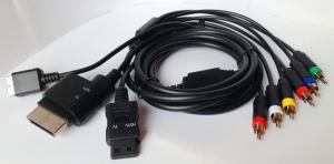 China P2 / P3 / WII / WII U / XBOX360 All IN1 AV Component Video game Cable on sale