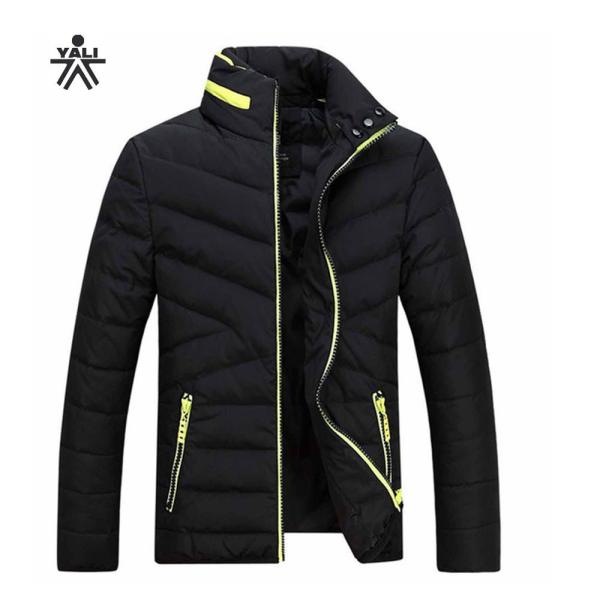 Buy Fashion custom western black nylon/polyester cheap fitness winter goose down jacket at wholesale prices