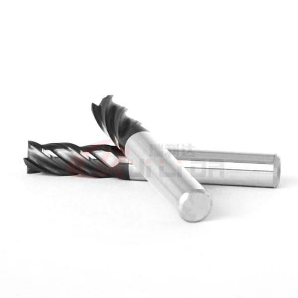 .25" .375" Carbide End Mill Cutter 8mm 35 Degree Cnc End Mill Cutter For Steel 4Fl