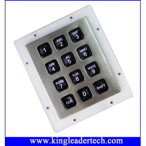 Rugged Water-proof Vandal-proof Keypad with 12 Back-lit Keys Ideal for Dark
