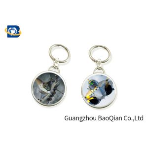 Customized 3D Lenticular Keychain Lightweight Eco - Friendly Material Souvenir