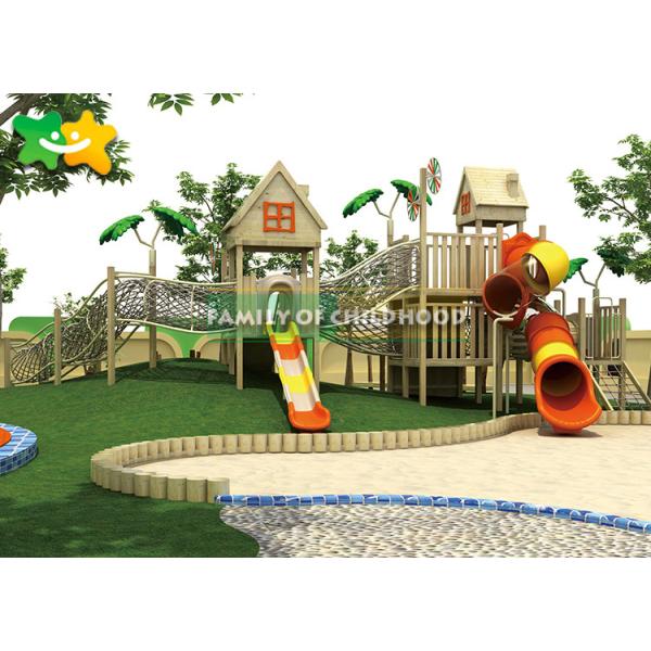 MultiFunctional Wooden Toddler Slide High Safety Play Area Colorful Plastic Material