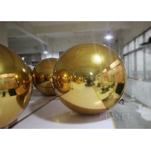 0.7mm PVC Floating Mirror Ball Decorations Logo Printing Fire - Resistance
