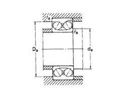 Double Row Angular contact ball bearing 3306A