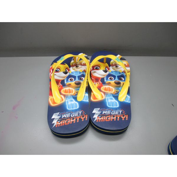 Anti Slip Kids Beach Flip Flops Slipper Paw Patrol Design Multiple Colors And Sizes