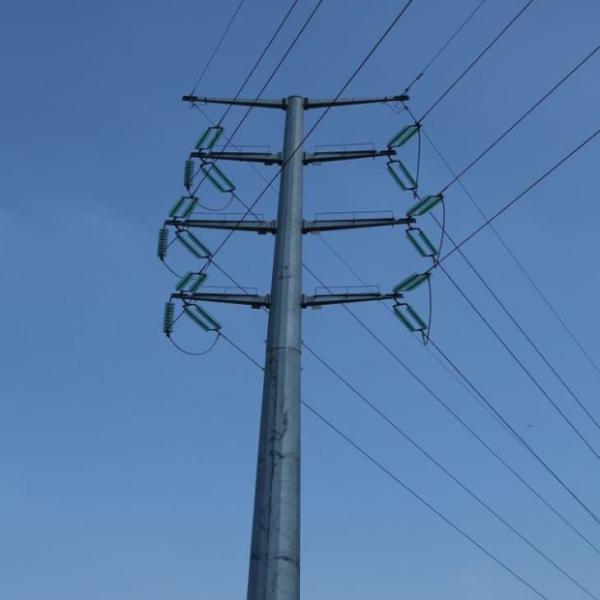 Buy Octagonal 15m Height Metal Steel Distribution Poles For Floodlighting at wholesale prices