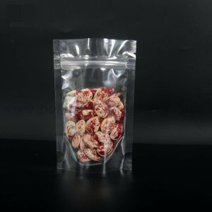 Recyclable CPP Clear Plastic Zipper Bag With Tear Notch