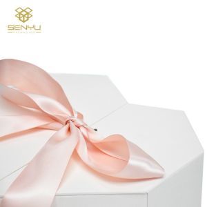 Heart Shape Half Opening Paper Gift Box With Flowers And Gifts Happy Valentiday