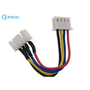 China Jst 4pin Male To Female XH 2.54mm Pitch Custom Wire Harness With UL1007 24AWG Cable on sale