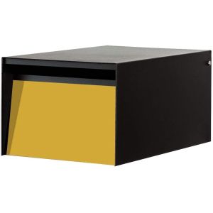 All-Season Matte Black Townhouse Outside Mailboxes with Practicality and