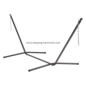 Single Seat Rust Proof Collapsible Steel Hammock Stand , Portable Removable