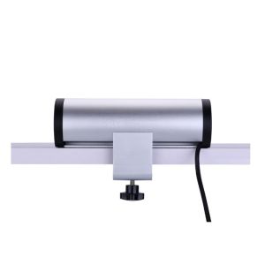 Aluminum Desk Mount Power Strip Two USB Charger Power Overload Protection