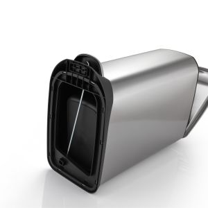 Smudge Resistant 12L Rectangle Stainless Steel Garbage Can