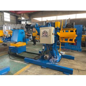 5 ton 500mm width double head hydraulic decoiler with car
