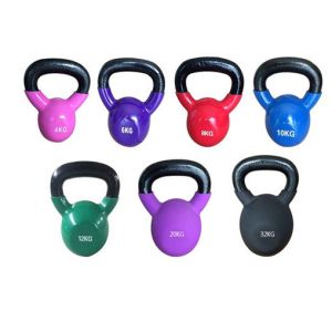 Quality PVC Coated Fitness Equipment Kettlebell WeightLifting Vinyl Dipping Kettlebell for sale