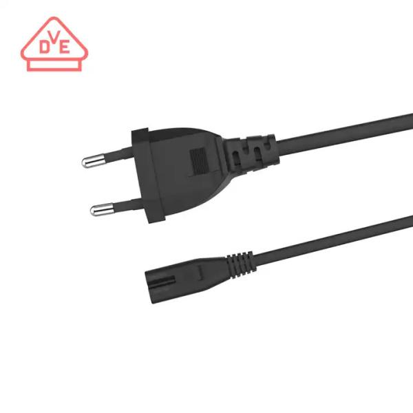 Buy XianDa supply best 360 tv EU Plug 2 pin to IEC C7 electrical supplies power cords dryer extension cords ac power cord at wholesale prices
